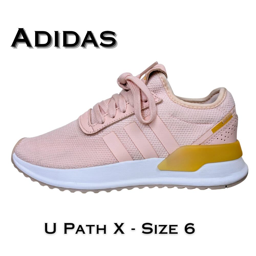 Adidas Womens U Path X Sneakers 6 Ice Pink Cloud White Running Shoes EE4561